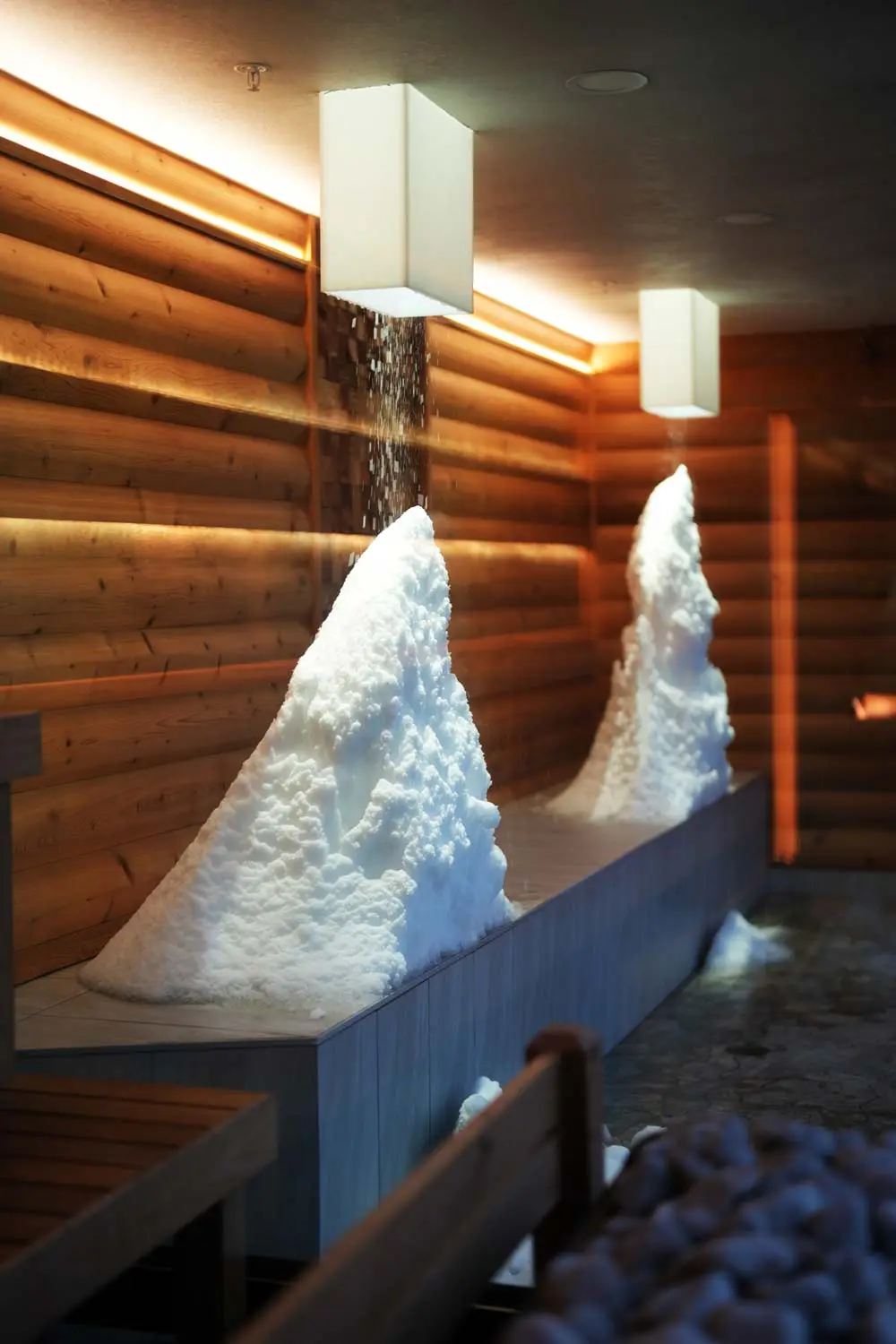 Snow Room cold therapy experience for refreshing cool-down at Fusion Spa & Resort.